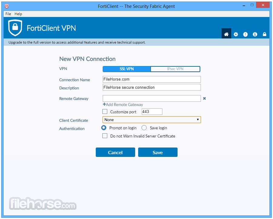 forticlient vpn for windows 10